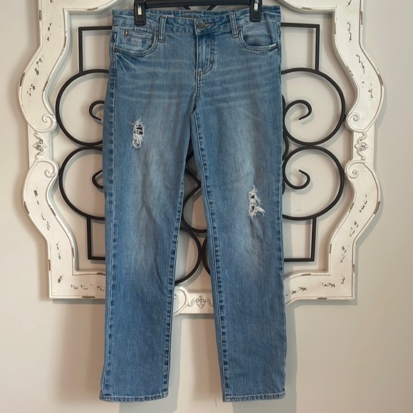 KUT FROM THE KLOTH CATHERINE BOYFRIEND STRETCH JEANS SIZE 6 - Picture 1 of 12
